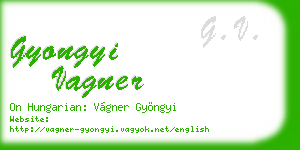 gyongyi vagner business card